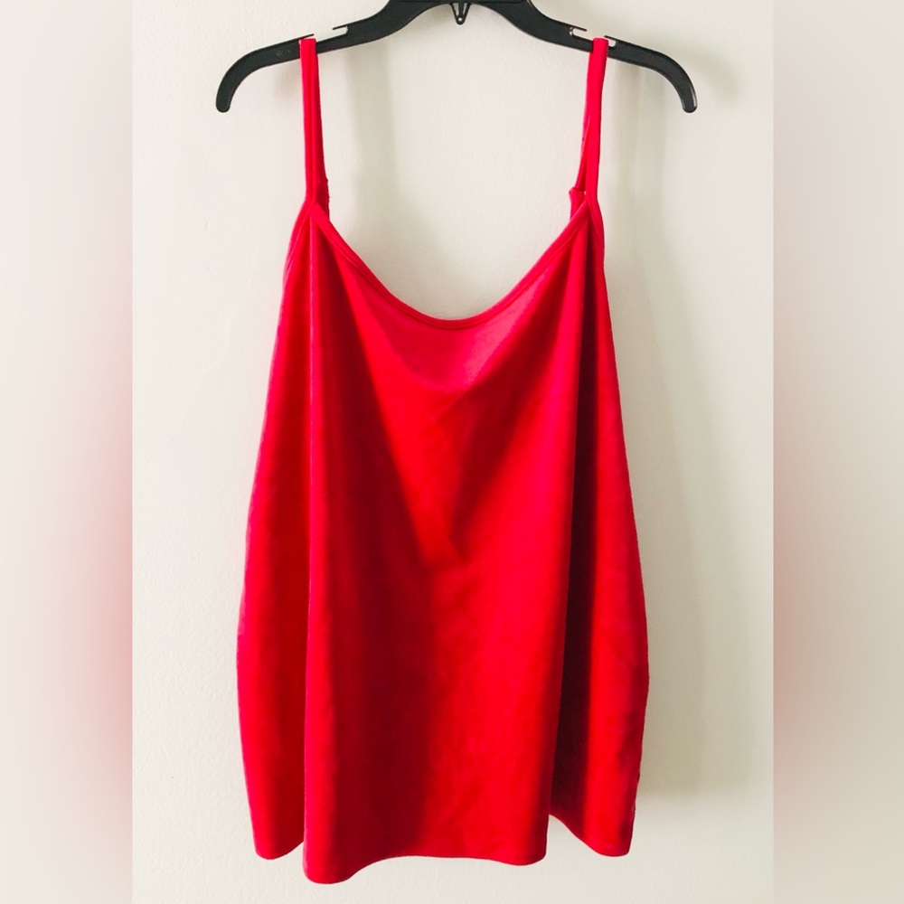 torrid Red Velour Cami NWT